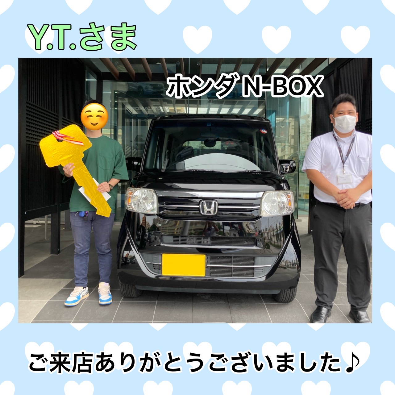 琉球三菱自動車　琉球三菱　三菱　三菱自動車　沖縄　浦添　車　ホンダNBOX納車